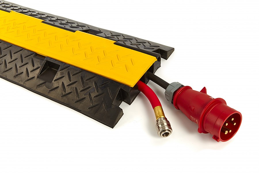 Miniatuur van HBM kabeldrempel 100cm met scharnierbaar deksel en 2 kanalen (7840)