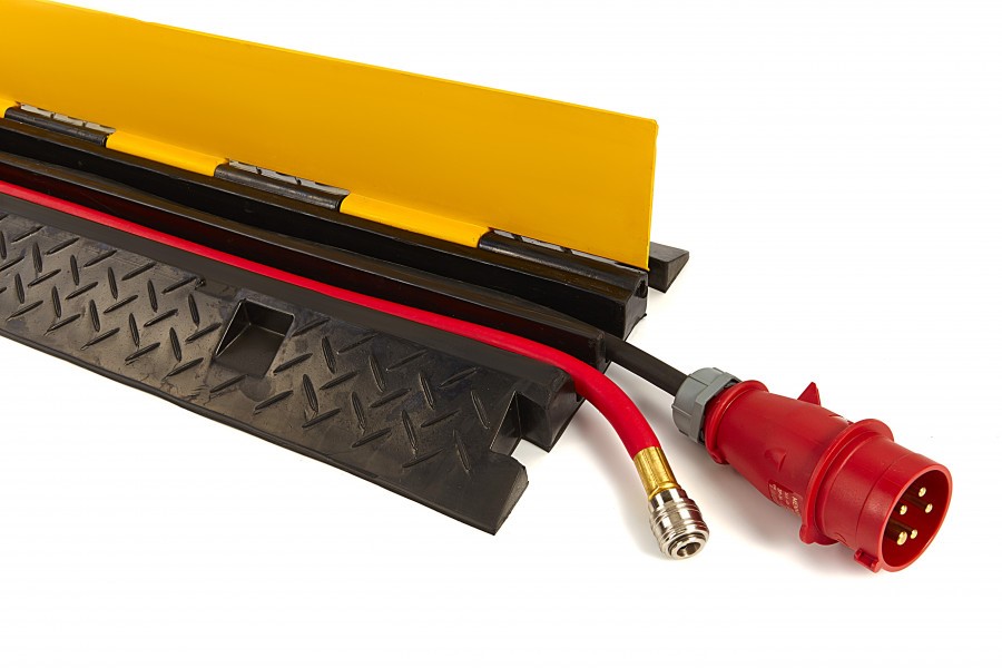 Miniatuur van HBM kabeldrempel 100cm met scharnierbaar deksel en 2 kanalen (7840)