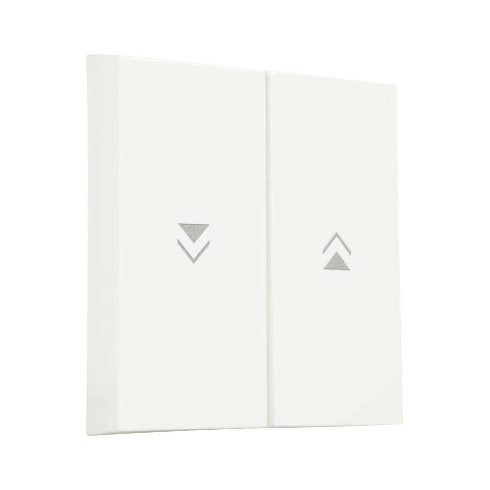 Miniatuur van EMhub Quadro55 (by Kopp) bedieningswip dubbel met pijlen opdruk, met bevestigingsplaat - helder wit (4088014)