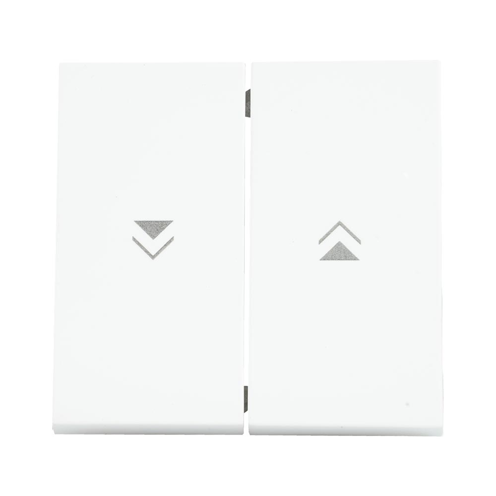 Miniatuur van EMhub Quadro55 (by Kopp) bedieningswip dubbel met pijlen opdruk, met bevestigingsplaat - mat-wit (4088054)