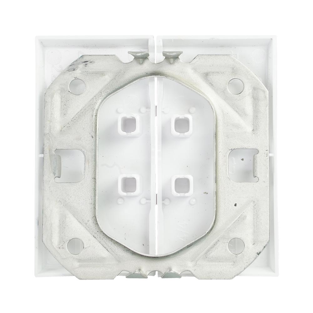 Miniatuur van EMhub Quadro55 (by Kopp) bedieningswip dubbel met pijlen opdruk, met bevestigingsplaat - mat-wit (4088054)