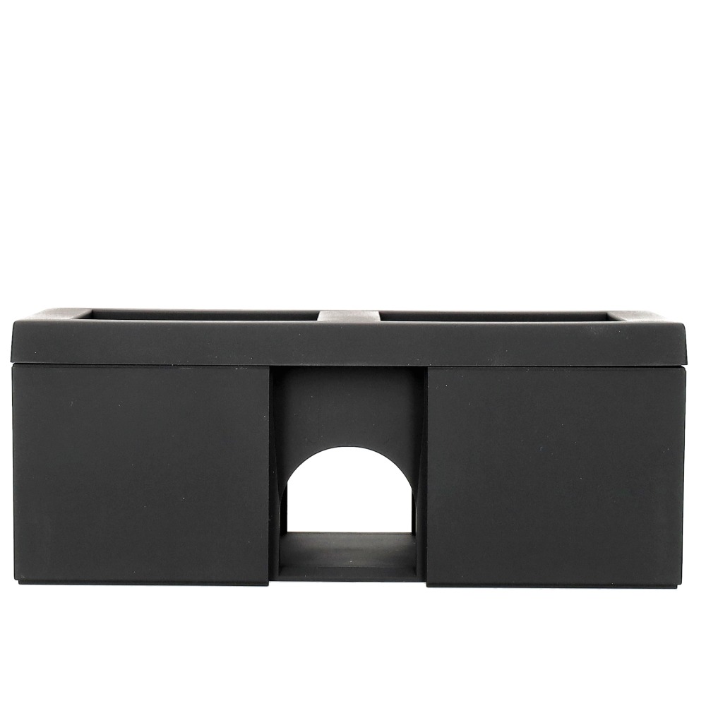 Miniatuur van Gira opbouwbehuizing, compleet met afdekplaat en adapter K/P25 2-voudig zwart (106209)