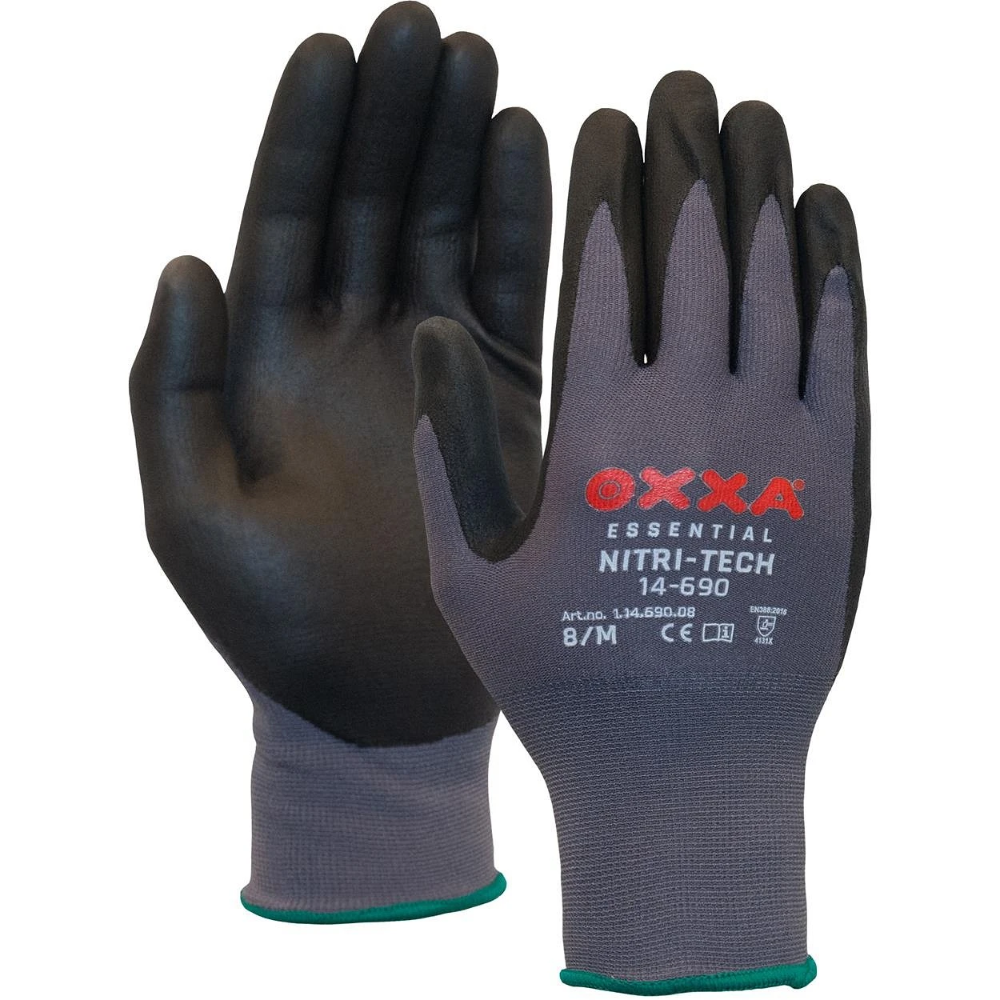 Miniatuur van OXXA Nitri-Tech 14-690 nylon handschoen met nitril foam coating - maat 9 (1.14.690.09)