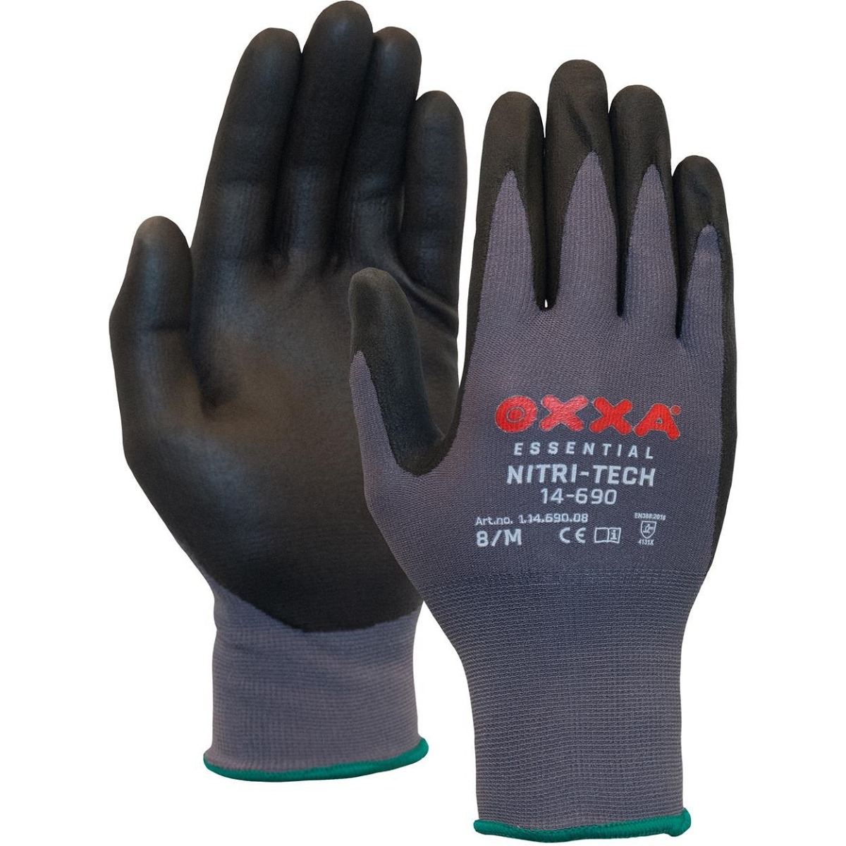 Miniatuur van OXXA Nitri-Tech 14-690 nylon handschoen met nitril foam coating - maat 9 (1.14.690.09)