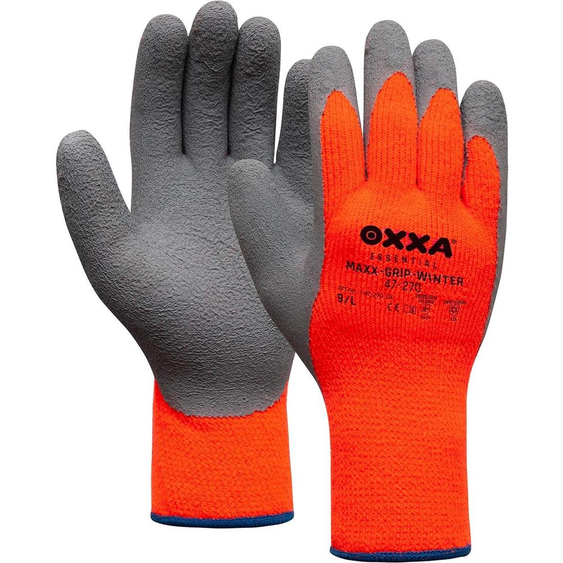 Miniatuur van OXXA Maxx-Grip-Winter 47-270 nylon winter handschoenen met latex coating - maat 10 (1.47.270.10)