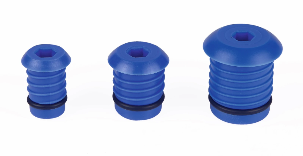 Miniatuur van Henco afpersplug blauw voor buis 26mm (TESTPLUG26)
