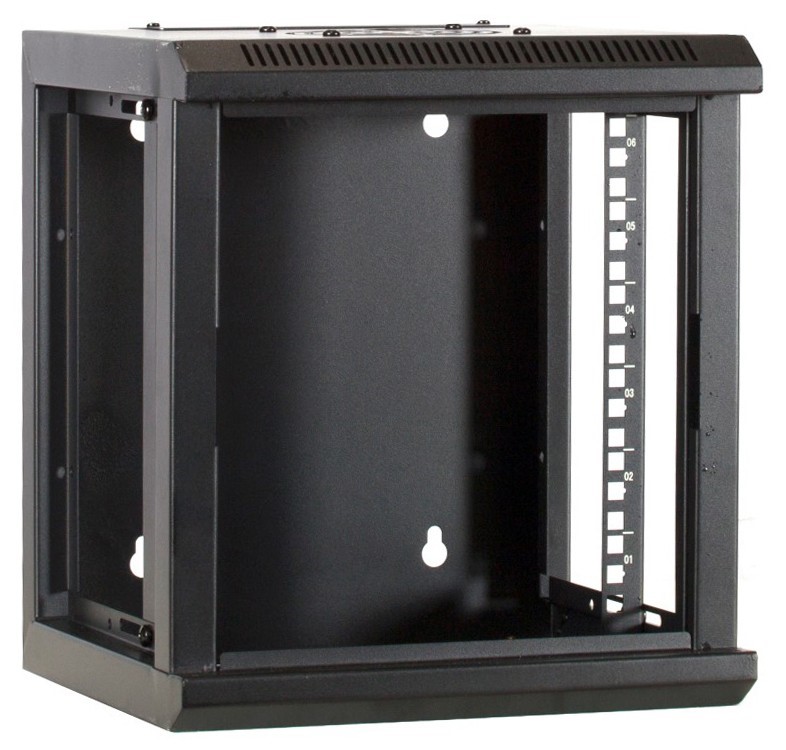 Miniatuur van 10 inch 6U patchkast met glazen deur 312x310x352mm (DS10-3306)