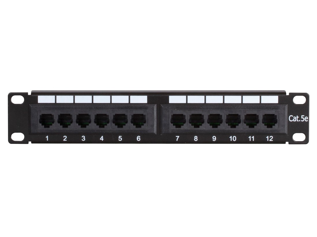 Miniatuur van 10 Inch CAT5e UTP patchpaneel - 12 poorts (DS-10Patch5-12UTP)