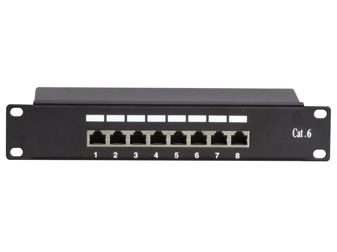 Miniatuur van 10 Inch CAT6 FTP patchpaneel - 8 poorts (DS-10Patch6-8FTP)