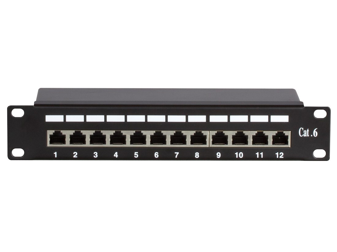 Miniatuur van 10 Inch CAT6 FTP patchpaneel - 12 poorts (DS-10Patch6-12FTP)
