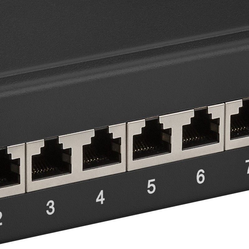 Miniatuur van 10 Inch CAT6a STP patchpaneel - 12 poorts (DS-10Patch6a-12STP)