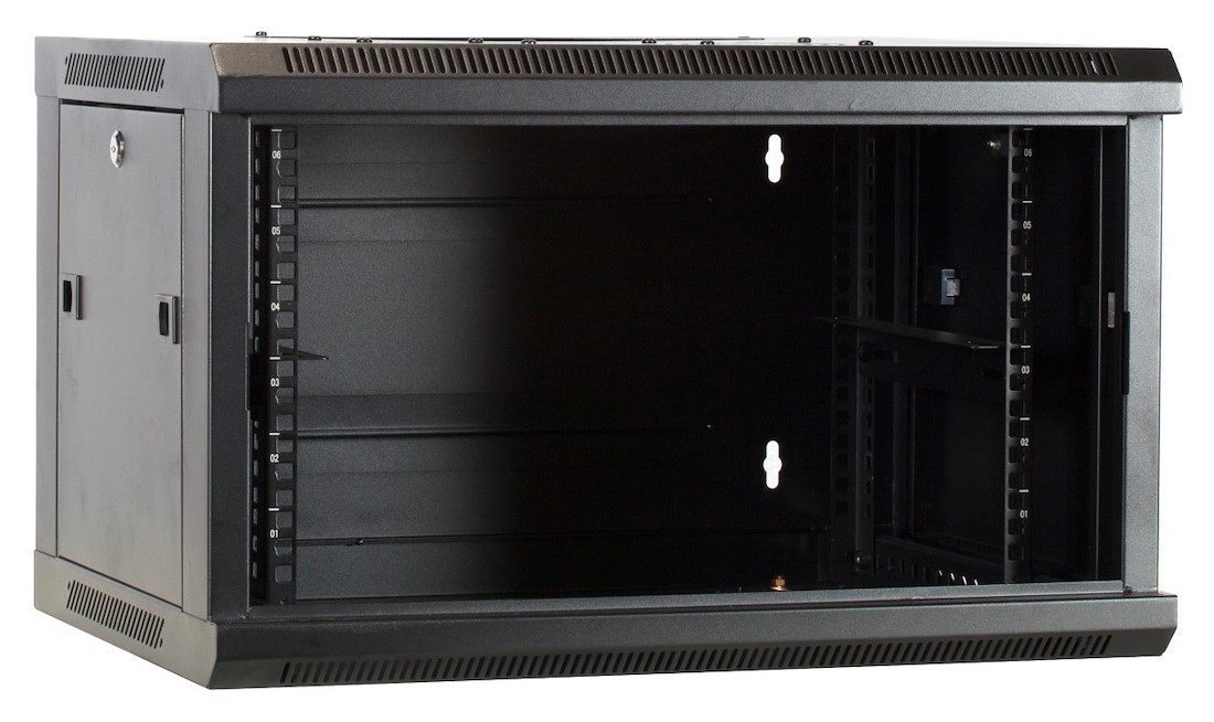 Miniatuur van 6U Wandkast met glazen deur 600x450x368mm (DS6406)