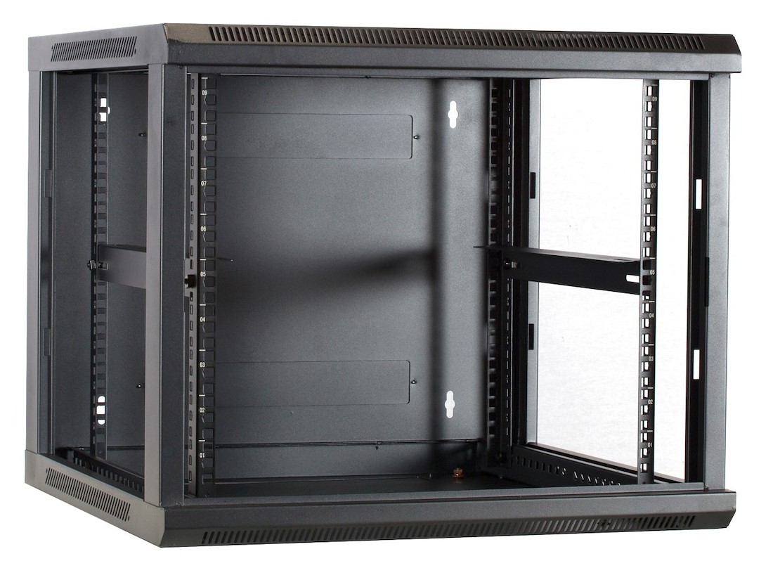 Miniatuur van 9U Wandkast met glazen deur 600x600x500mm (DS6609)