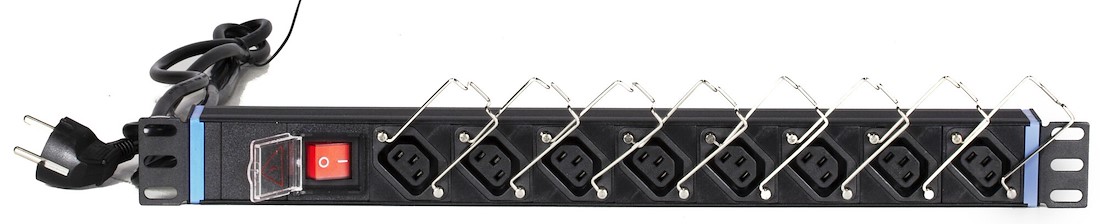 Miniatuur van 19 inch 8-voudige stekkerdoos C13 2 meter - zwart (DS-8PDU-C13)