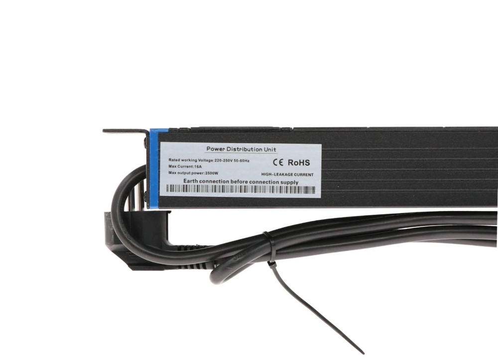 Miniatuur van 19 inch 9-voudige stekkerdoos - zwart (DS-9PDU)