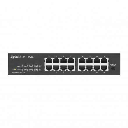 Miniatuur van Zyxel unmanaged netwerk switch 16-poorts 10-1000 Mbps (VA-GS-1100-16)