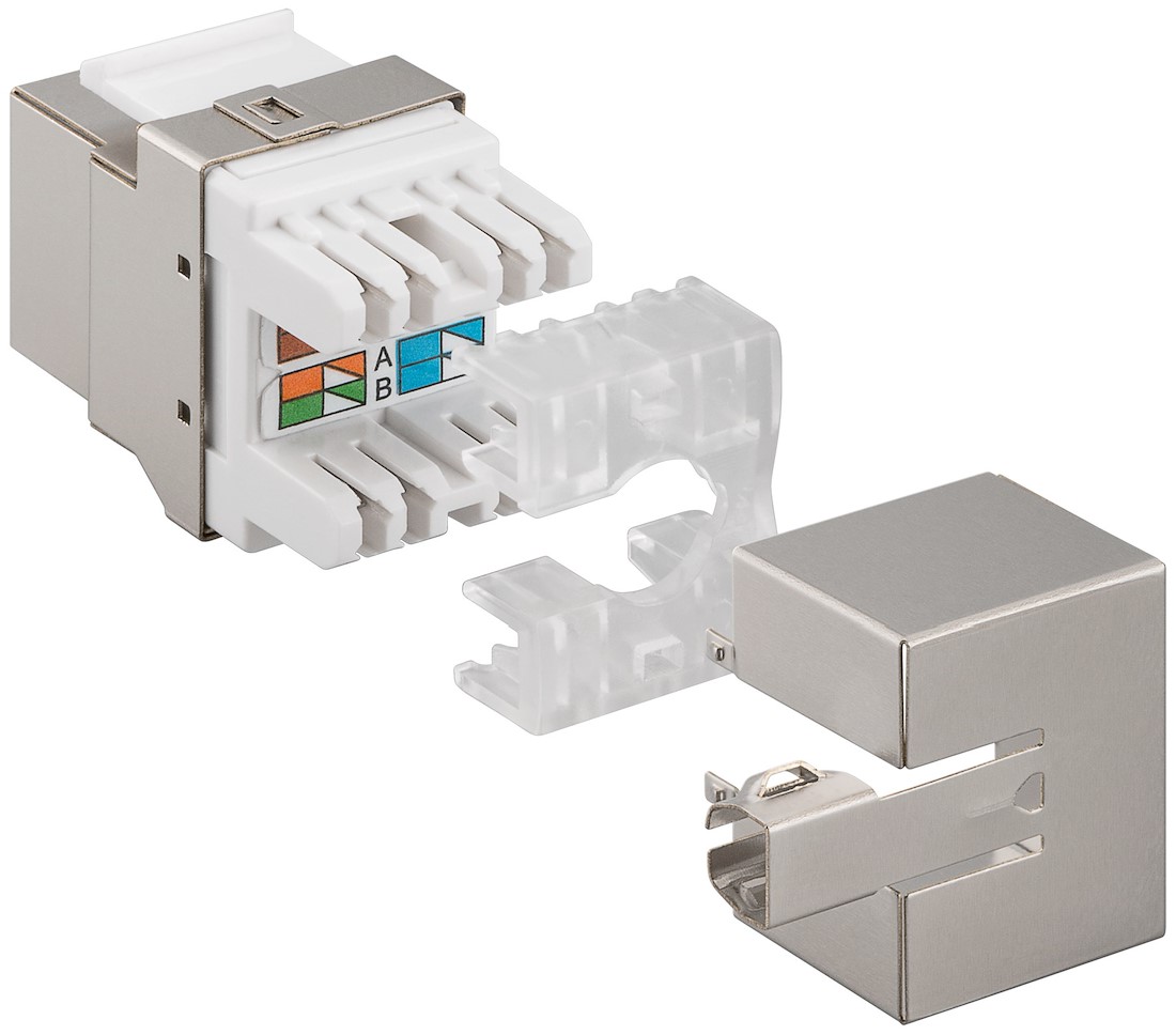 Miniatuur van CAT6 STP Keystone Connector - Toolless Angled (DS-KC-STP6-TL-A)