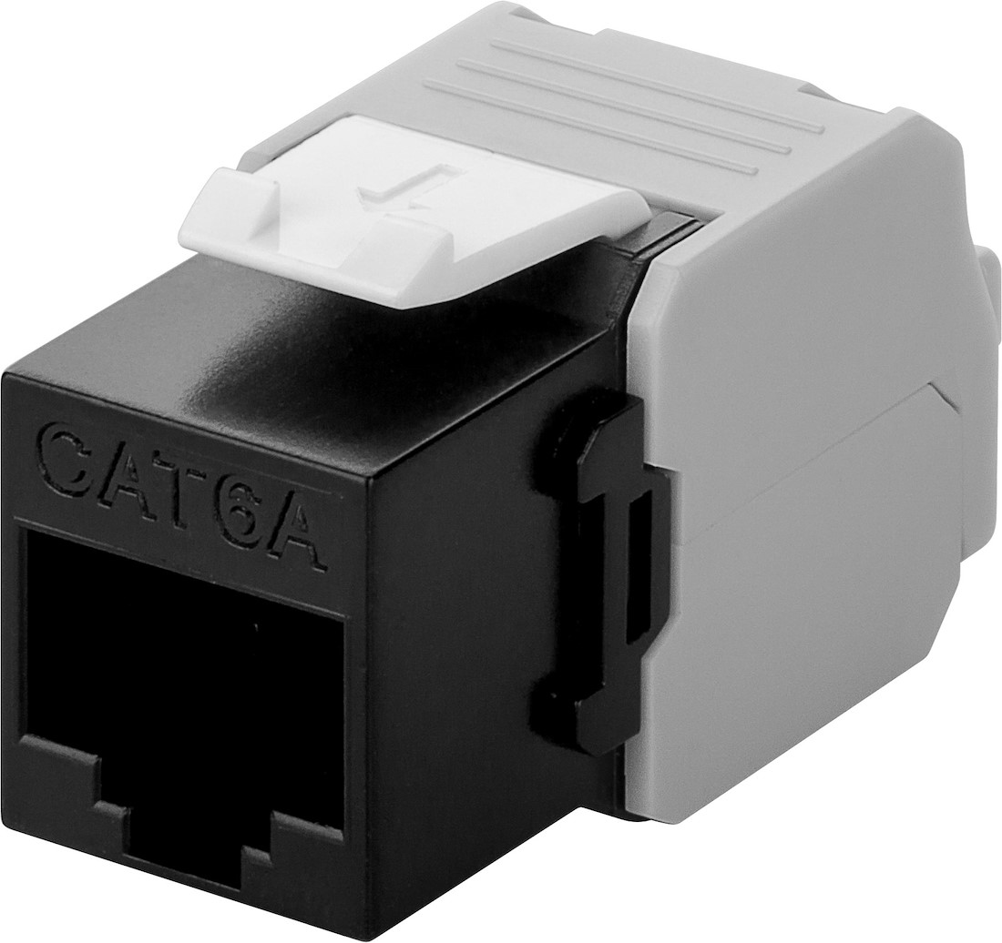 Miniatuur van CAT6a UTP Keystone Connector - Toolless - Zwart (DS-KC-UTP6A-TL-1)