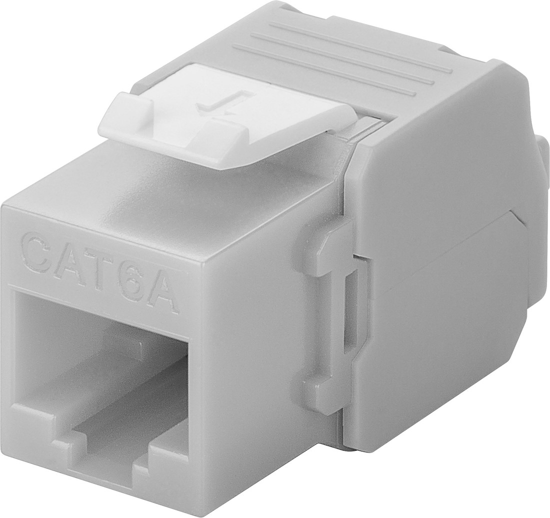 Miniatuur van CAT6a UTP Keystone Connector - Toolless - Grijs (DS-KC-UTP6A-TL-2)