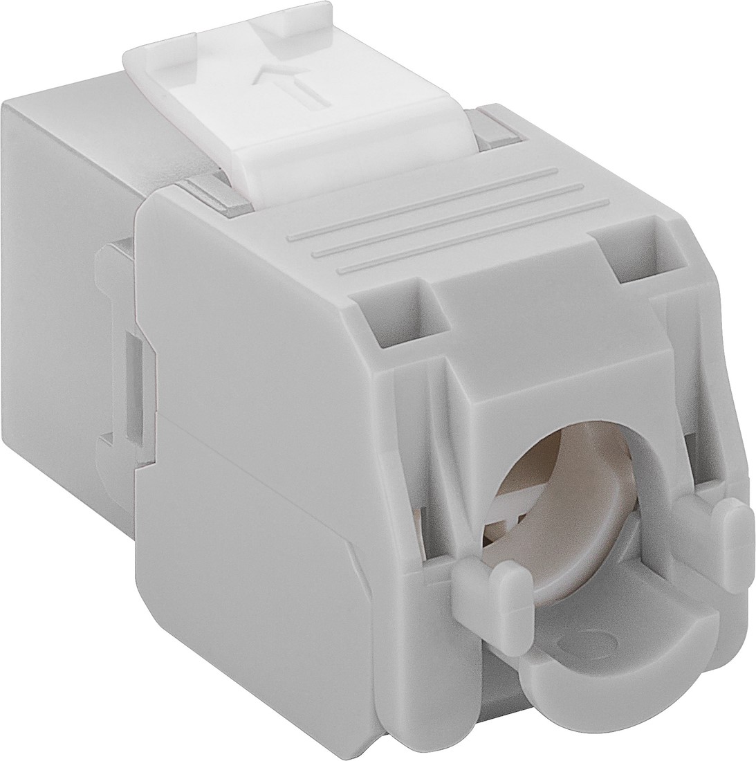 Miniatuur van CAT6a UTP Keystone Connector - Toolless - Grijs (DS-KC-UTP6A-TL-2)