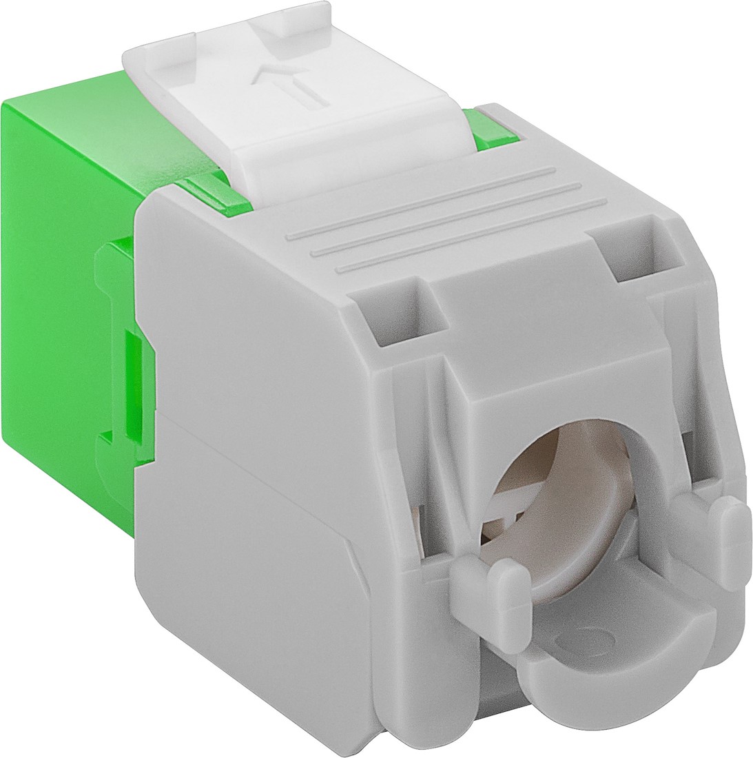 Miniatuur van CAT6a UTP Keystone Connector - Toolless - Groen (DS-KC-UTP6A-TL-3)