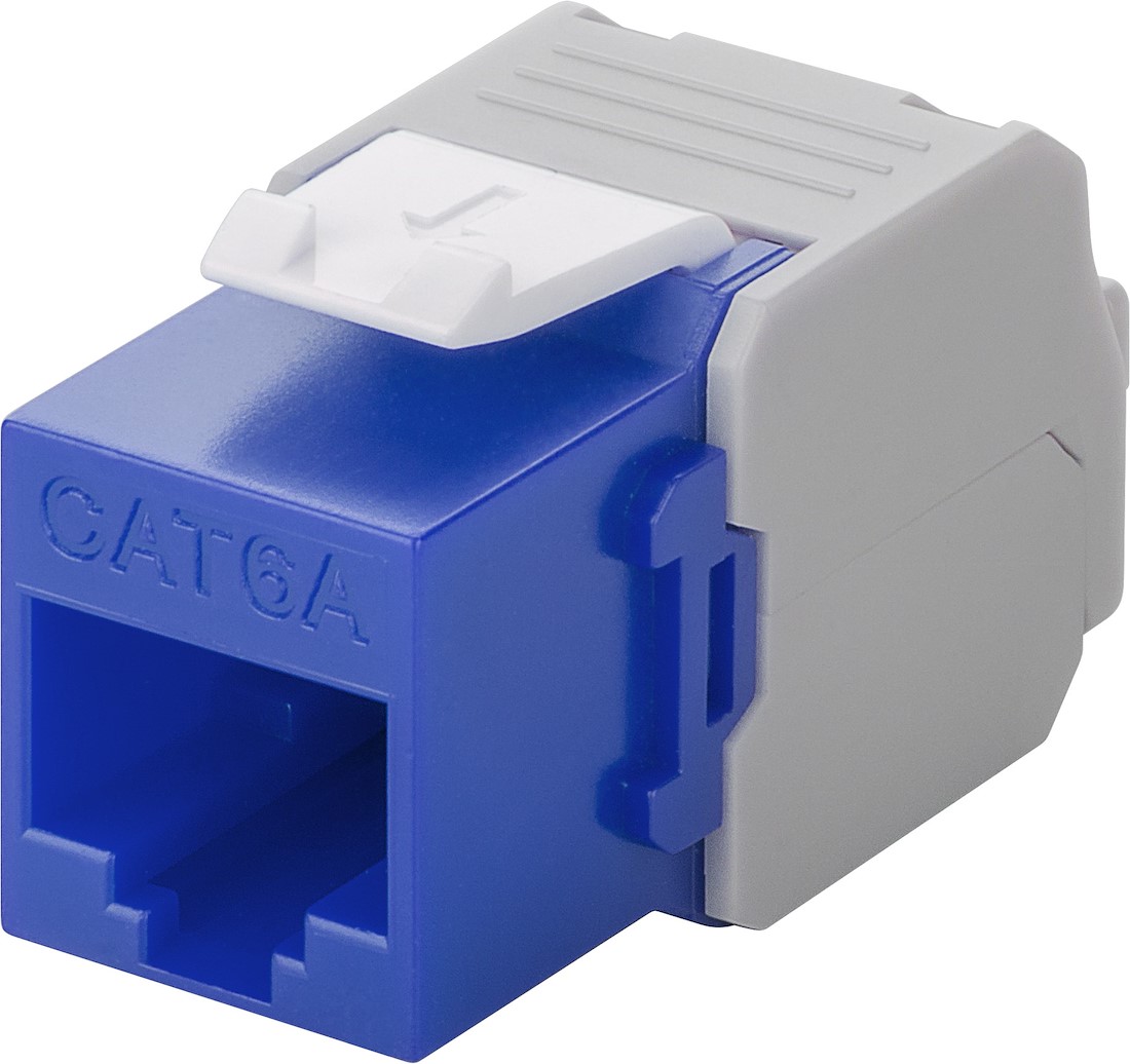 Miniatuur van CAT6a UTP Keystone Connector - Toolless - Blauw (DS-KC-UTP6A-TL-4)