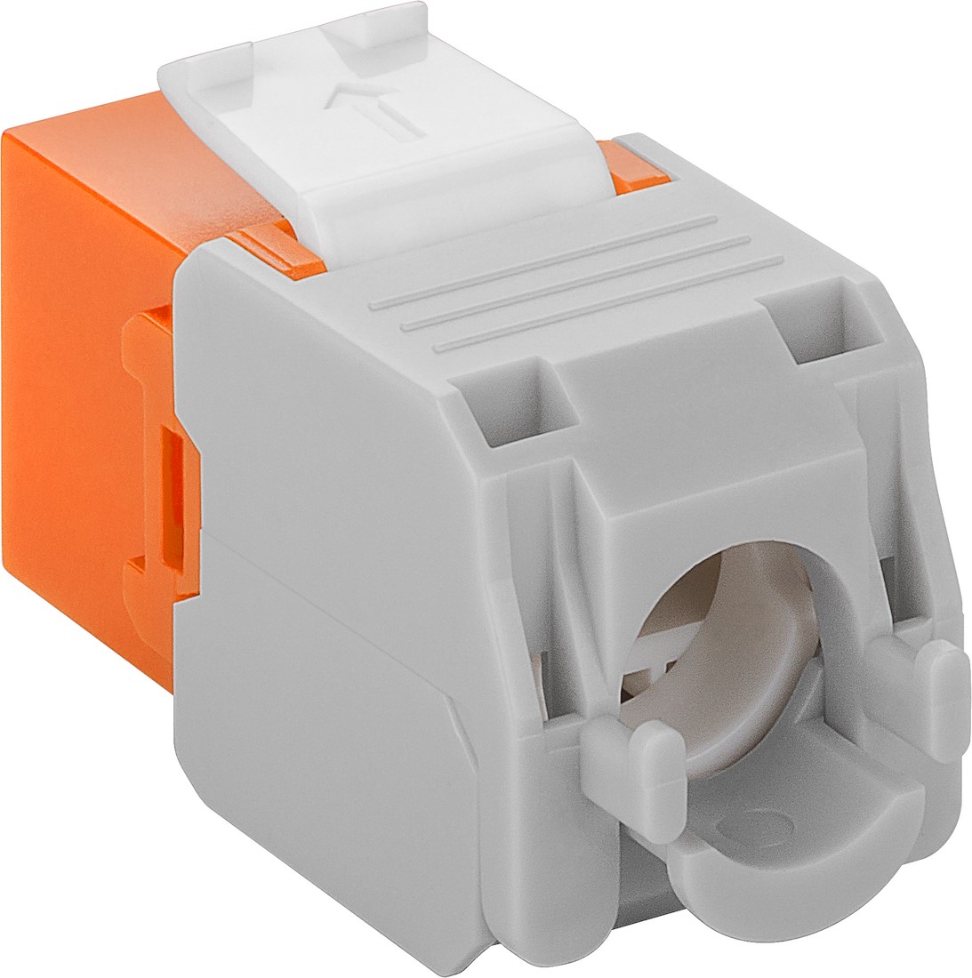 Miniatuur van CAT6a UTP Keystone Connector - Toolless - Oranje (DS-KC-UTP6A-TL-6)