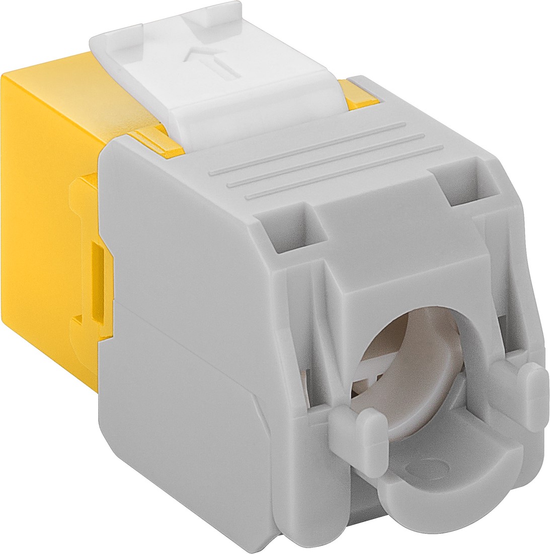 Miniatuur van CAT6a UTP Keystone Connector - Toolless - Geel (DS-KC-UTP6A-TL-7)