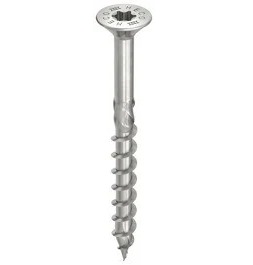 Miniatuur van Heco spaanplaatschroeven TX30 met RVS A2 platkop 6.0x80mm - deeldraad per 1000 stuks (61818)