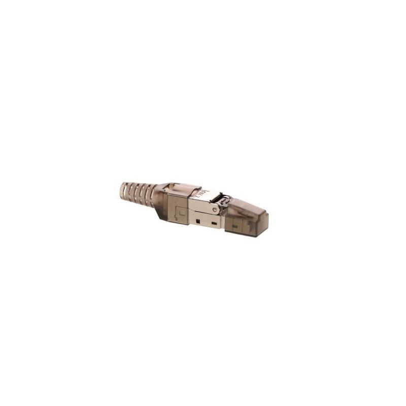 Miniatuur van RJ45 connector CAT7 shielded - alleen voor stugge kern - per stuk (DC-RJ45-SFTP7S-PRO)