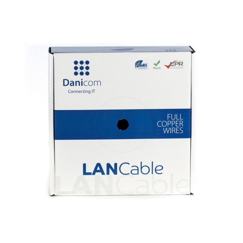 Miniatuur van Danicom CAT6 F/UTP kabel soepel PVC rol van 50 meter - grijs (DC-FTP6-50-FCA)