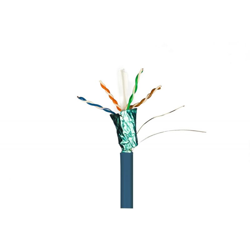 Miniatuur van Danicom CAT6 F/UTP kabel stug LSZH rol van 50 meter - blauw (DC-FTP6-50S-ECA)