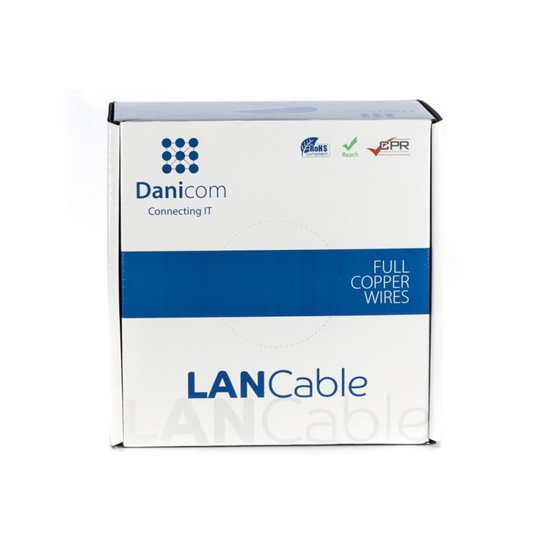 Miniatuur van Danicom CAT6 F/UTP kabel soepel PVC rol van 100 meter -grijs (DC-FTP6-100-FCA)
