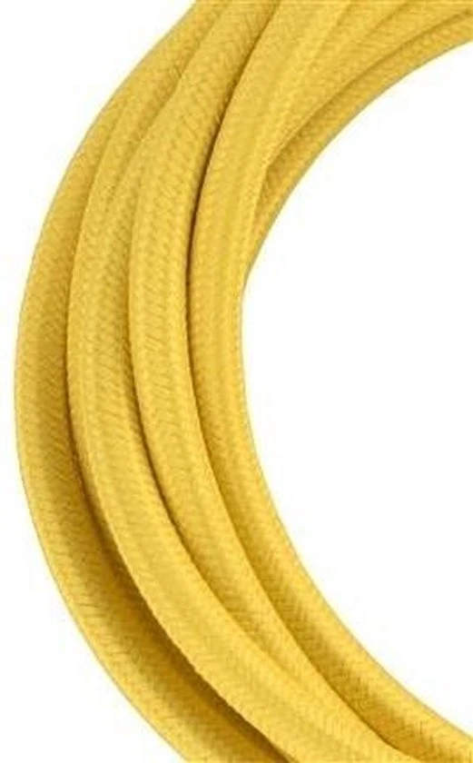 Miniatuur van Bailey textielsnoer 3 meter 2x0.75 mm2 - geel (139677)