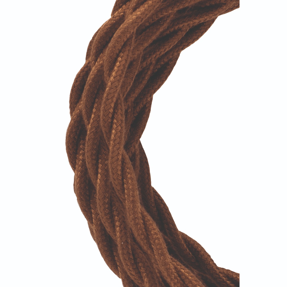 Miniatuur van Bailey textielsnoer 3 meter 2x0.75 mm2 - bruin gedraaid (139689)
