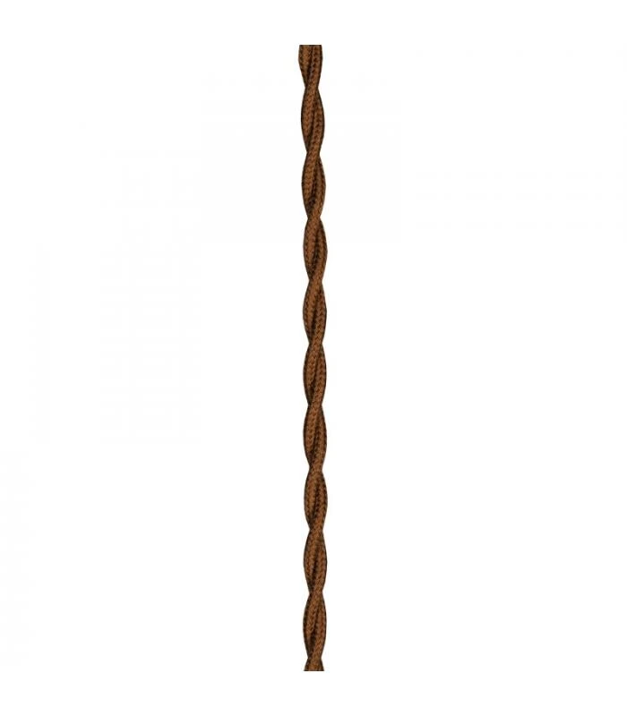 Miniatuur van Bailey textielsnoer 3 meter 2x0.75 mm2 - bruin gedraaid (139689)