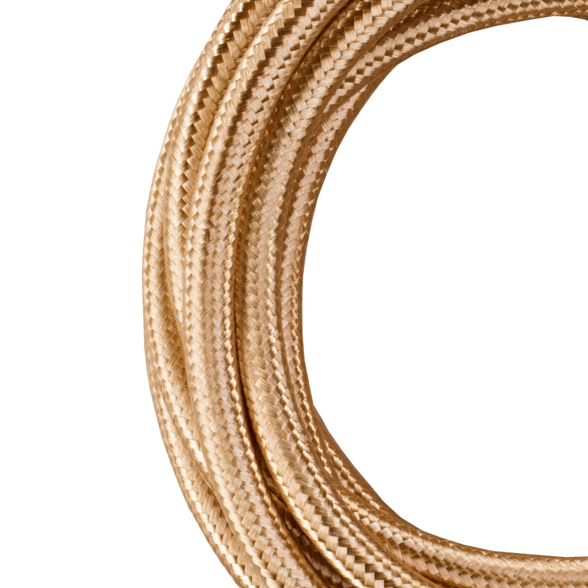 Miniatuur van Bailey textielsnoer 3 meter 2x0.75 mm2 - metallic champagne (140313)