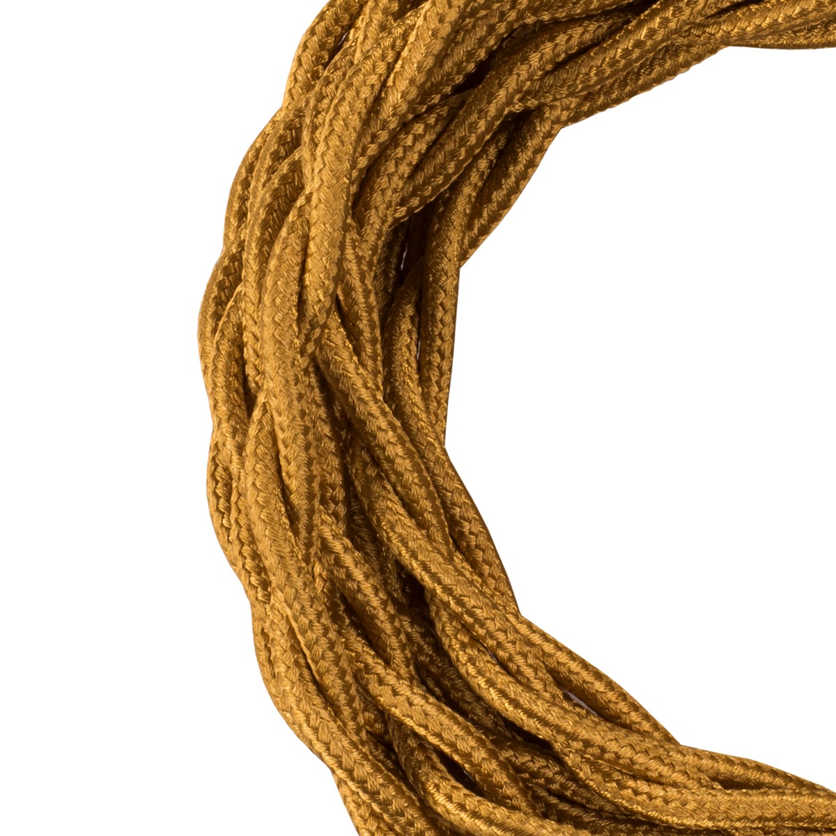 Miniatuur van Bailey textielsnoer 3 meter 2x0.75 mm2 - metallic goud gedraaid (140314)