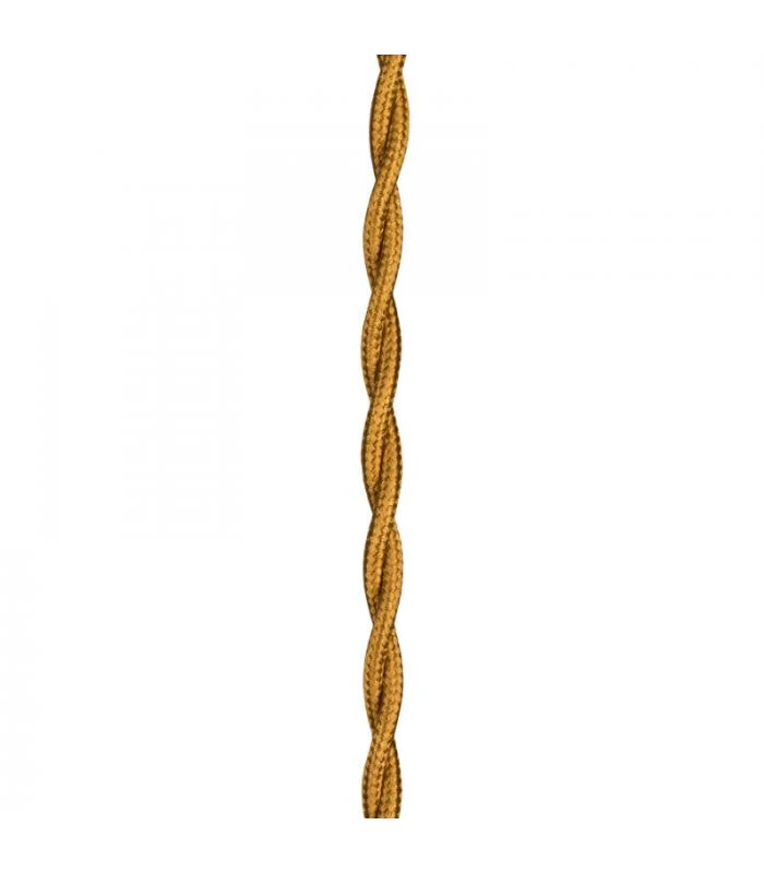 Miniatuur van Bailey textielsnoer 3 meter 2x0.75 mm2 - metallic goud gedraaid (140314)