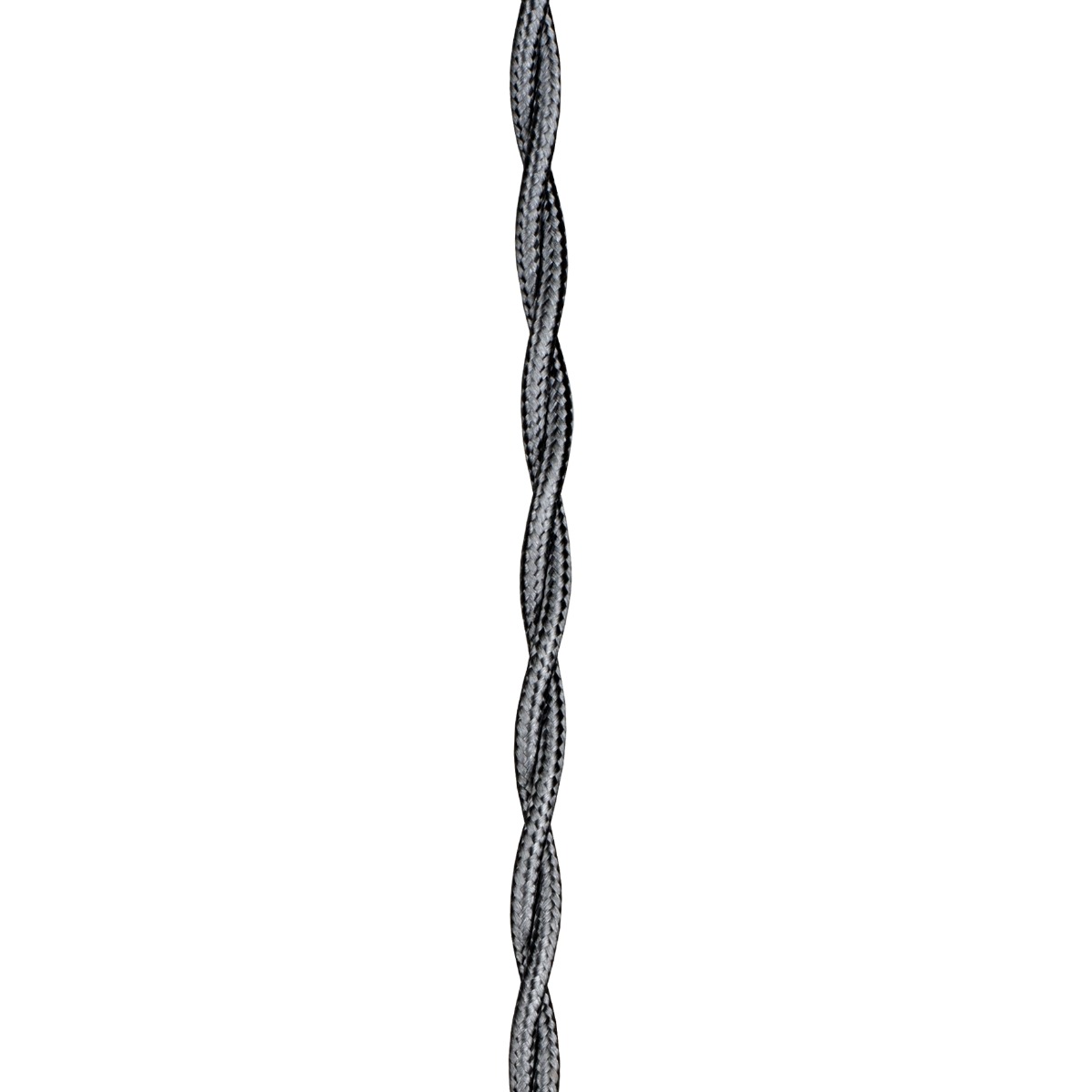 Miniatuur van Bailey textielsnoer 3 meter 2x0.75 mm2 - metallic zilver gedraaid (140315)