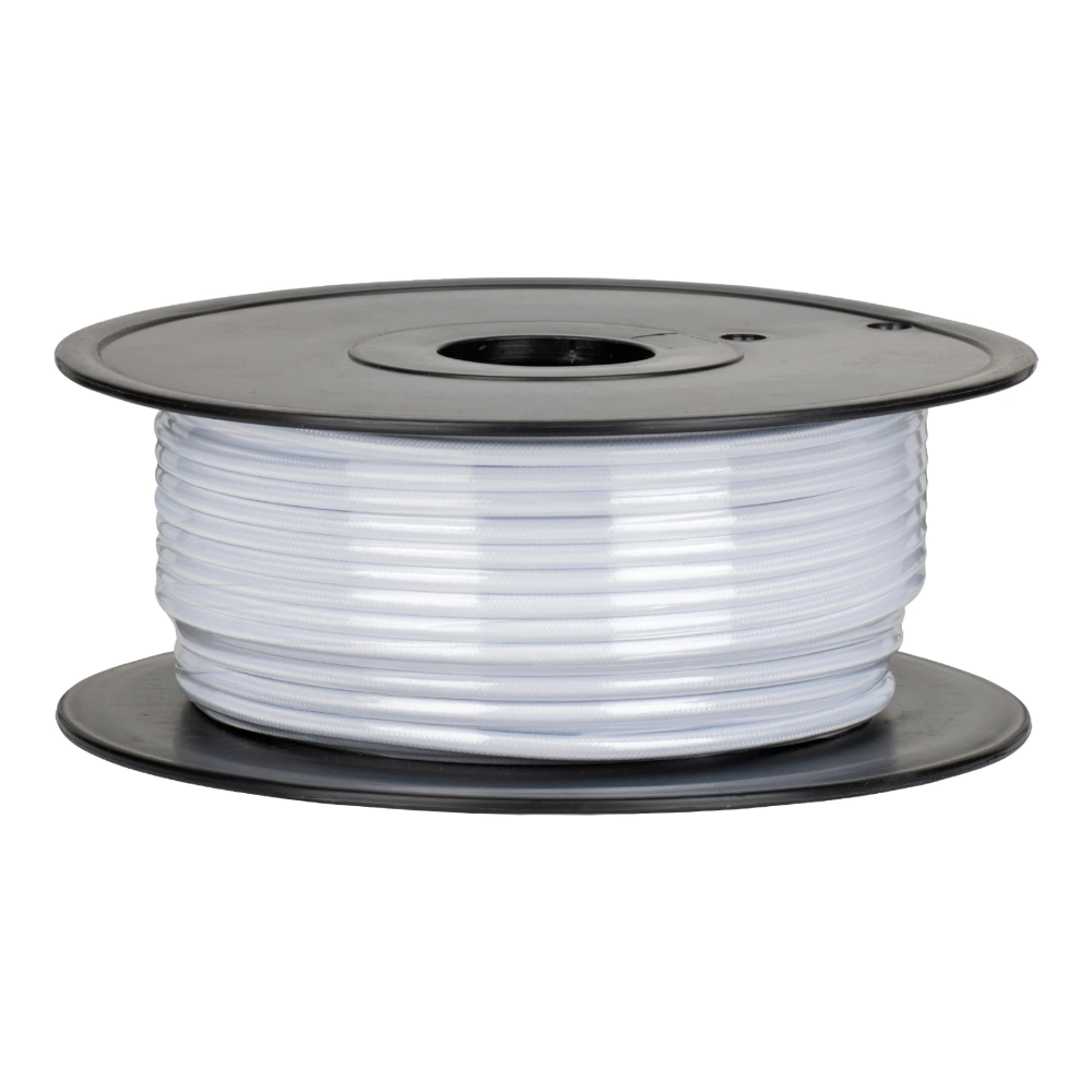 Miniatuur van Bailey textielsnoer op rol 50 meter 2x0.75 mm2 - wit (140680)