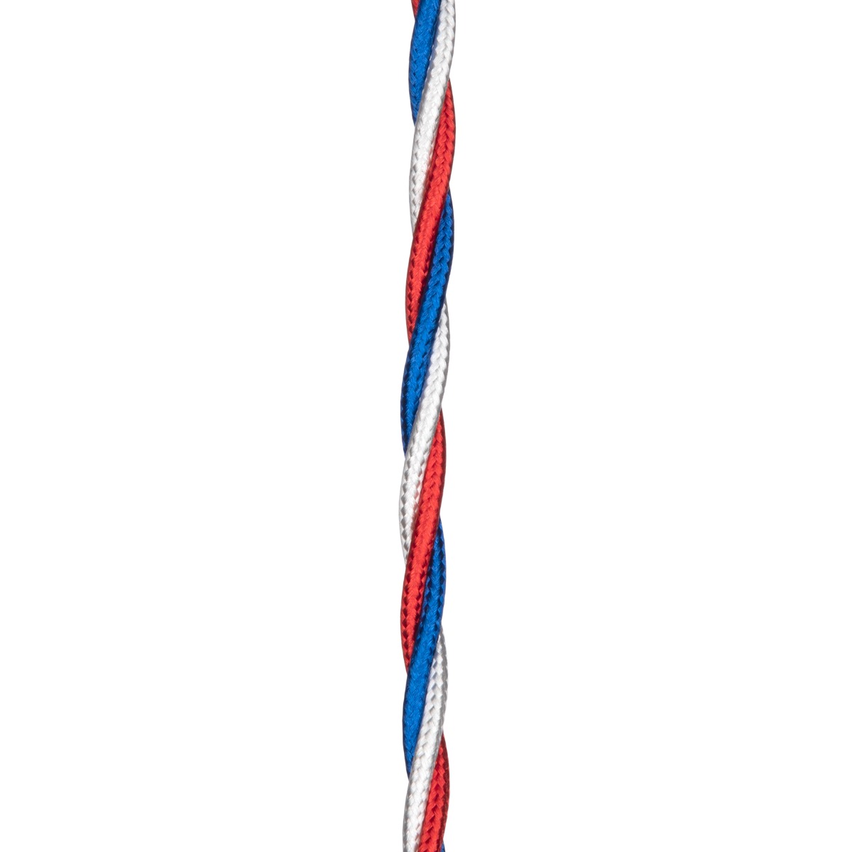 Miniatuur van Bailey textielsnoer 3 meter 3x0.75 mm2 - glimmend rood/wit/blauw (141099)