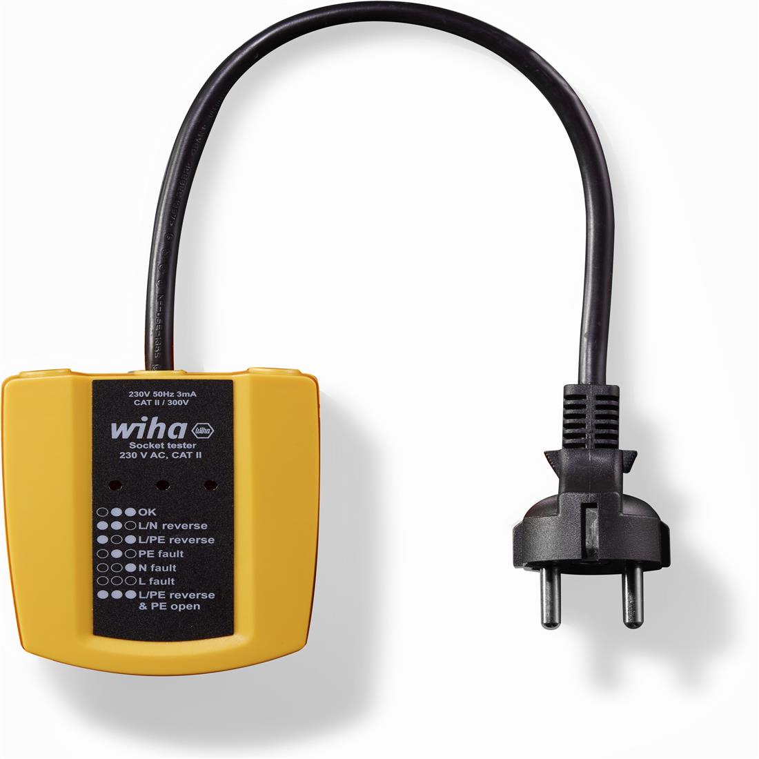 Miniatuur van Wiha contactdoostester 230V AC CAT II (45220)