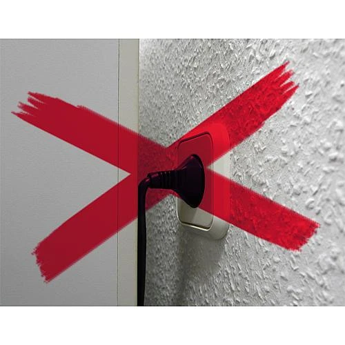 Miniatuur van REV Ritter stekker extra plat haaks - wit (0018260100)