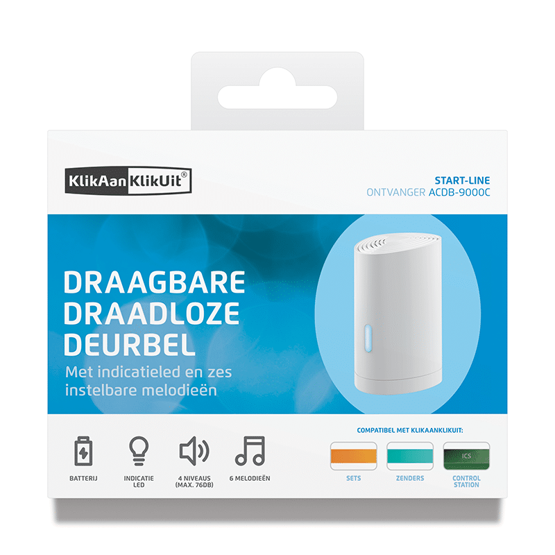 Miniatuur van KLIKAANKLIKUIT mobiele draadloze deurbel versterker - ACDB-9000C (70271)