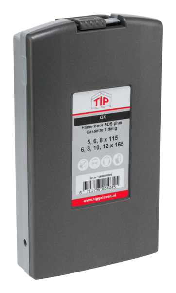 Miniatuur van TIP beton en steenborenset SDS+ 7-delig in cassette (TQX4S7DC)