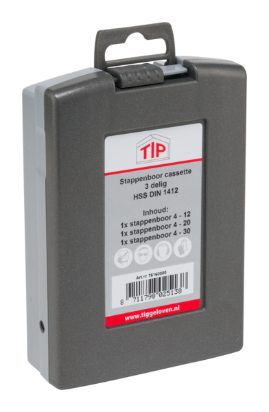 Miniatuur van TIP stappenborenset 4-12/4-20/4-30mm (TIP 3 DLG. STAPPENBO)