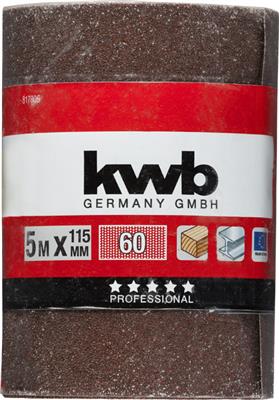 Miniatuur van KWB schuurpapier op rol Korund schuurrol 115mm K60 - 5 meter (KWB817806)