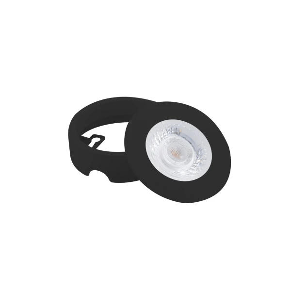 Miniatuur van INTERLight inbouwspot set dimbaar rond zwart 4W 260lm 2700K incl. driver Ø65mm - zaagmaat Ø58mm IP44 (IL-CBSET27B)