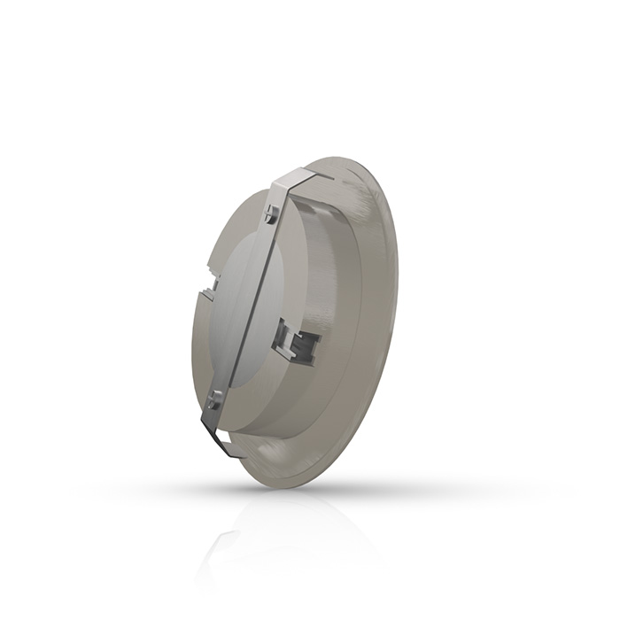 Miniatuur van INTERLight inbouwspot dimbaar rond geborsteld chroom 4W 260lm 2700K Ø65mm - zaagmaat Ø58mm IP44 (IL-CB4K27M)